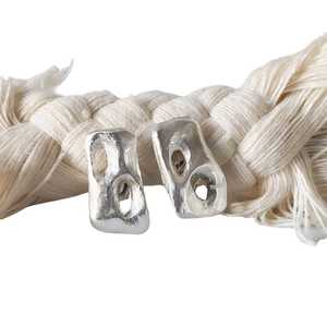 Perfora Rectangle Stud Earrings – Sterling Silver