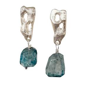 Earrings: Perfora Topaz Stud Earrings in Sterling Silver
