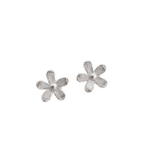 Earrings: Flora Stud Earrings – Sterling Silver Flower Studs