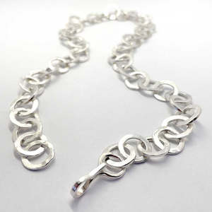 Sterling Silver Ripple Chain Necklace