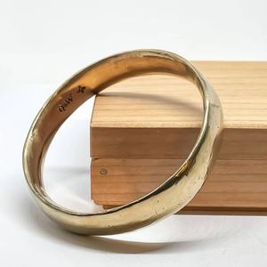 Best Sellers: Heavy Solid Bronze Bangle – Sculptural Statement Piece
