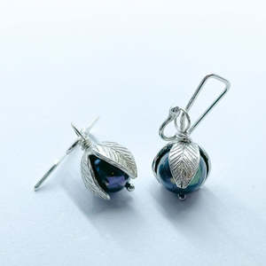 Best Sellers: Pearl Dangle Earrings – Sterling Silver & Peacock Freshwater Pearls