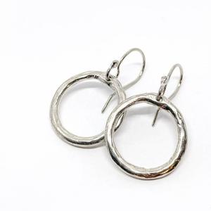 Best Sellers: Organic Circle Sterling Silver Hoop Earrings: Timeless Style
