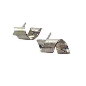 Stud Earrings: Wrapped Spiral Stud Earrings | Sterling Silver