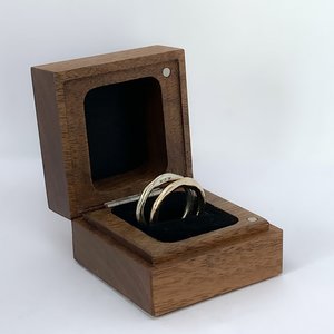 Stacking Rings: The Sun and The Moon Stacking Rings - 9ct Yellow and White Gold - Size L