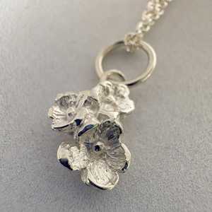 Necklaces: Wildflower Pendant Necklace – Sterling Silver