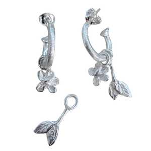 Earrings: Plum Blossom & Leaf Earring Charm Set