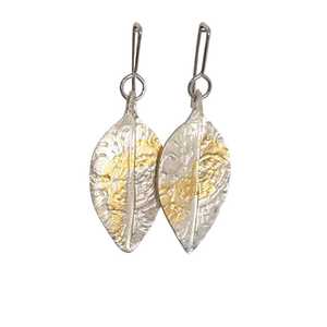 Earrings: Pohutukawa Lace Leaf Earrings