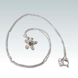 New Arrivals: Jasmine Diamond Pendant Necklace – Sterling Silver + Grey Rose Cut Diamond