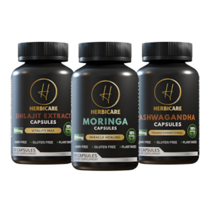 Mind & Body Balance Bundle - Ashwagandha, Shilajit, Moringa