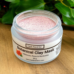 Hibiscus Rose Clay Mask Herb Nerd NZ