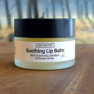 Products: Soothing Lip Balm, Organic Herb Nerd NZ