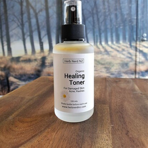 Products: Healing Toner, Organic Herb Nerd NZ