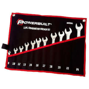 Wrench Set: Powerbuilt 11pc Metric Ring and Open-End Spanner Set – mirror polished