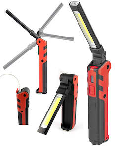 Lighting: LED Rechargeable Foldable Dual Work Light