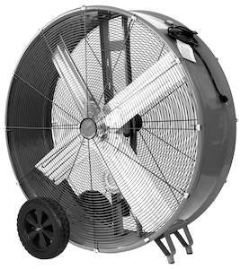 Powerbuilt 106Cm High Capacity Belt-Drive Barrel Fan