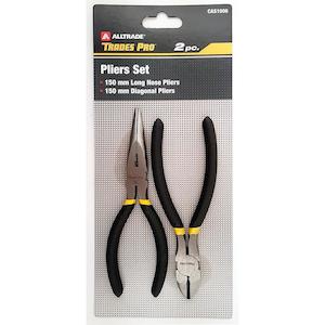 Trades Pro 2Pc Pack 150Mm/6" Long Nose & Diagonal Pliers