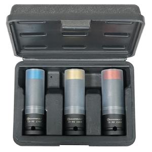 Socket Sets: Powerbuilt 1/2Dr 3Pc Metric Deep Impact Wheel Nut Socket Set