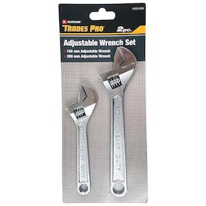 Wrenches: Trades Pro 2Pc Pack 150Mm/6" & 200Mm/8" Adjustable Wrenches