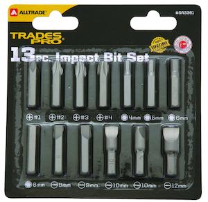 Trades Pro 13Pc Impact Bit Set