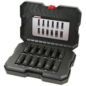 Tool Sets: Powerbuilt 1/2Dr 12Pc Metric Deep Impact Socket Set