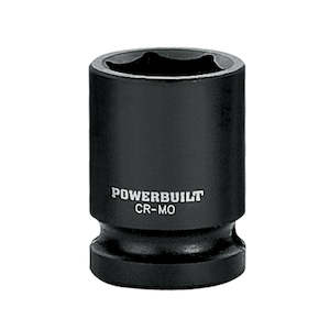 Loose Socket: Powerbuilt 1/2 Drive Standard Impact Sockets Imperial