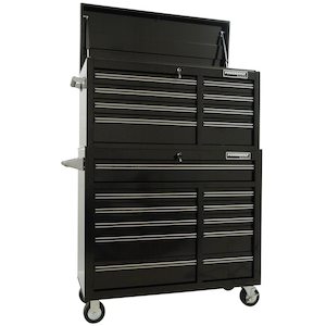 Powerbuilt Tool Chests Racing Series: POWERBUILT 2pc COMBO 41" Roller Cabinet - Racing Series