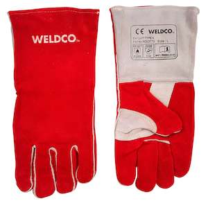 Welding Gloves 1: WELDCO Welding Gloves - RED 40cm/16"