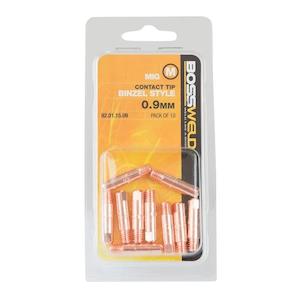 Welding Consumables: Bossweld Binzel Contact Tip - 0.9 X 8mm