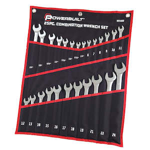 Wrenches: Powerbuilt 25pc Combination R&OE Spanner Set