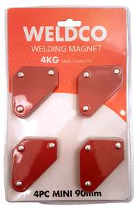 Weldco Accessories: WELDCO 4pc 90mm Mini Welding Magnets