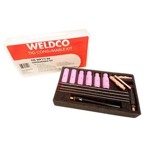 Weldco Accessories: Weldco TIG Consumable Starter Kit WP17/26 Style