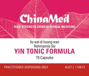 YIN TONIC Formula - Rehmannia Six - liu wei di huang wan - Herbs for Health NZ