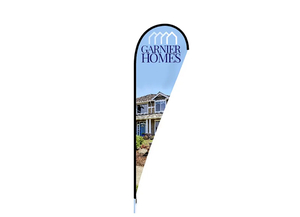Products: Custom Printed Teardrop Flag Kit - Double Sided - 3 Sizes - Hercules Instant Shelter