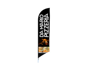 Custom Printed Feather Flag Kit - Double Sided - 3 Sizes - Hercules Instant Shelter