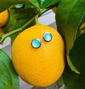 Alison Blain: Chalcedony Studs