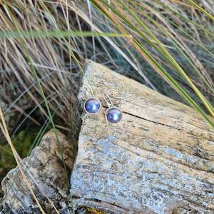 Alison Blain: Blue Pearl Earrings