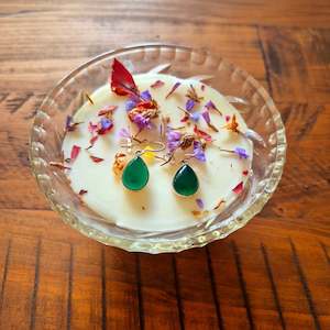 Green Quartz Earrings