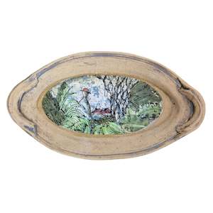 Brendon Adams: Oval Dish With Handles - Gardener