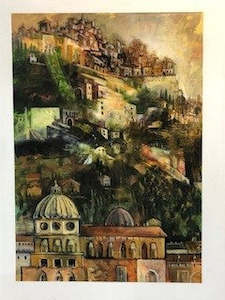 Brian Strong: Hilltop Village, France