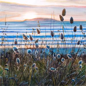 Jane Galloway: Whangamata Sunrise - Framed