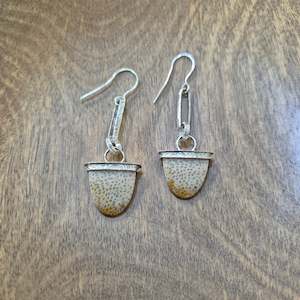 Marcia Colquhoun: Fossilized Palm Earrings