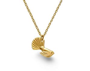 Nick Feint Stone Arrow: Fantail Pendant - Gold