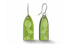 Nick Feint Stone Arrow: Glass Fantail Earrings
