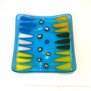 Glass: Kaleidoscope Glass Platter