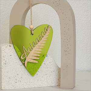 Aotearoa Silver Fern Heart