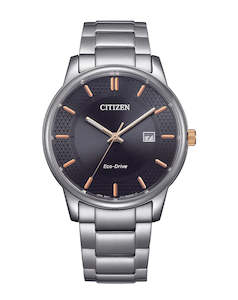 Citizen Eco-Drive Gents Black & Grey Dress Watch