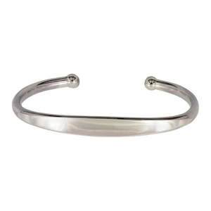 Sterling Silver Heavy Gents Torque Bangle