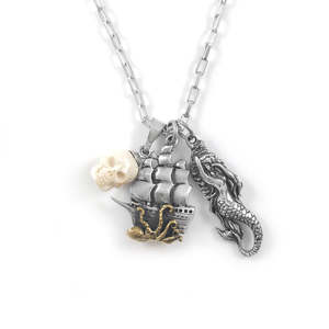 Mens Jewellery: Nick Von K Drown at Sea - Marry a Mermaid Pendant