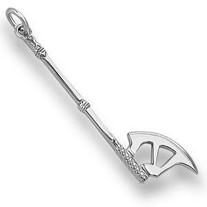 Mens Jewellery: Sterling Silver LOTR Gloin's Axe Necklace